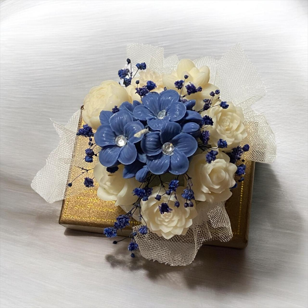 Bouquete de rosas azules
